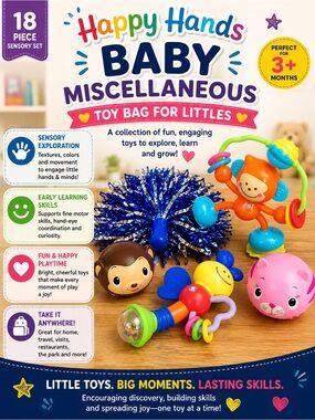 Happy Hands Baby Miscellaneous Toy Bag for Littles